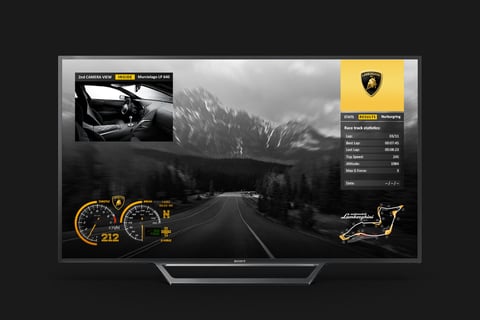 Lamborghini UI Interface Design project