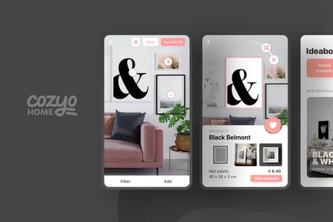 Cozyo AR|Startup Branding and UX/UI Design project