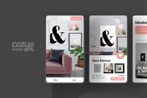 Cozyo AR|Startup Branding and UX/UI Design project