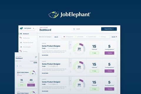 Job Elephant — Job Listing SaaS Platform · End-to-end Product Design project