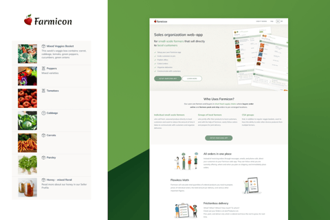 Farmicon | Local Food Sales Organization App project