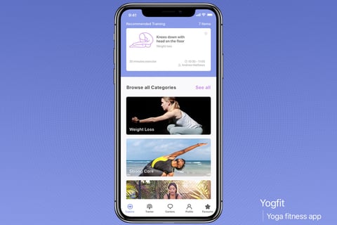 Yogfit - Yoga Fitness Training project