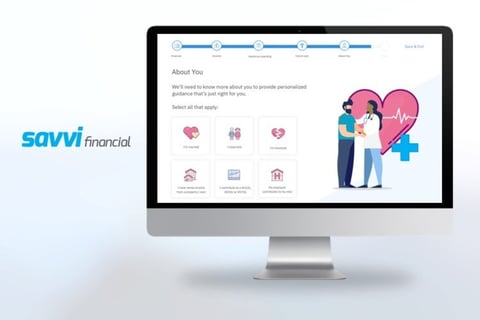Savvi Financial HSA Wizard UI Design project