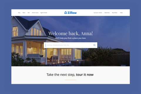 Zillow (Personalized) Landing Page project