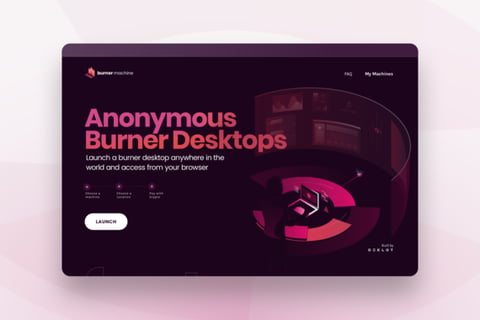 Burner Machine | Web, UX, UI Design project