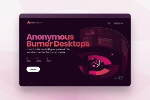 Burner Machine | Web, UX, UI Design project