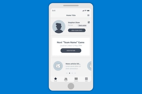 MLB Softball 60 | UX App Design project