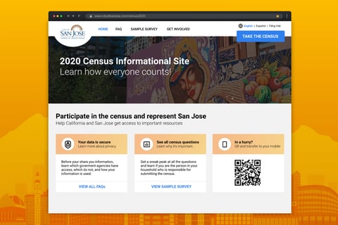 City of San Jose - Census 2020 Info Site project