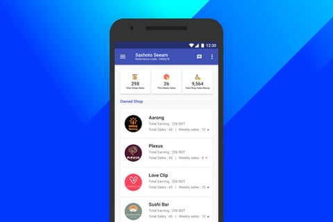 Multivendor eCommerce Mobile Dashboard project