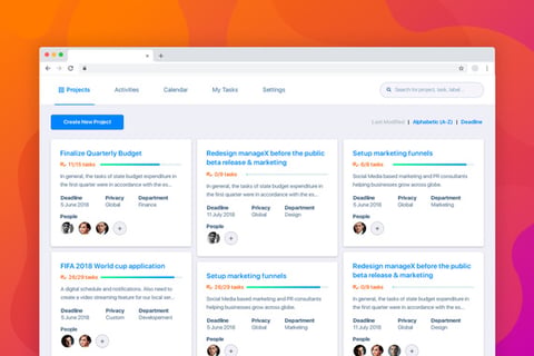 ManageX : Project Management Solution project