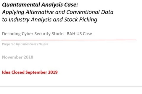 Quantamental Analysis Case: Applying Alternative and Conventional Data to Industry Analysis and Stock Picking project