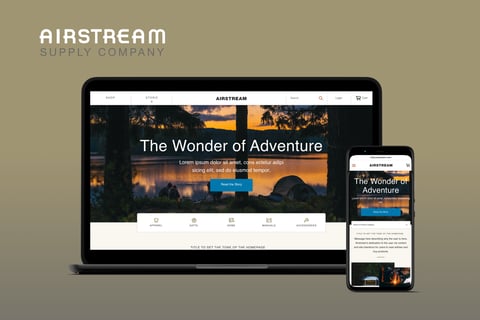 Airstream | eCommerce Travel Editorial Website project