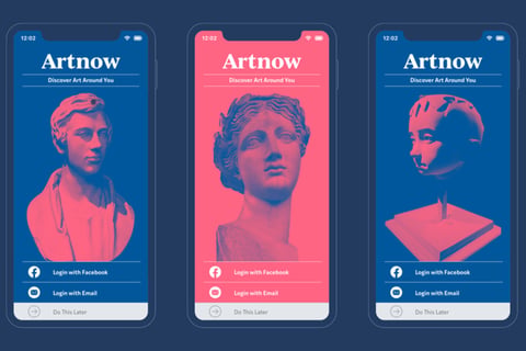 Artnow | Brand Identity and Mobile App Design project