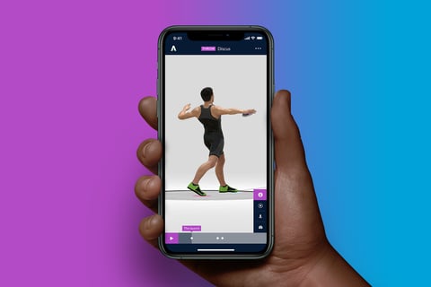 Athletics 3D - iOS App Design project