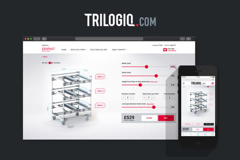 Trilogiq Website - Responsive 3D Configurator Commerce Experience project