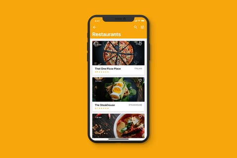Restaurant Finder App project