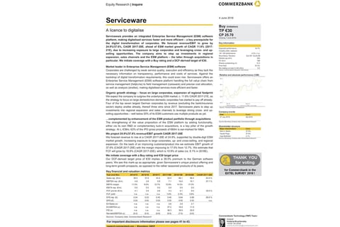 IPO Report for a German Small-sized Software Provider project