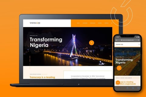 Transcorp Nigeria: UI and Web Design project