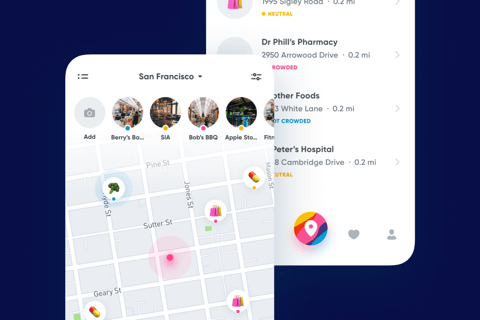 Foot Traffic App for NowCrowd project