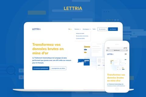 Lettria | Redesigning a Website for Natural Language Processing project