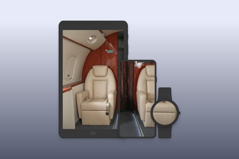 System of Mobile and Smartwatch Apps for Interacting with Private Jets project