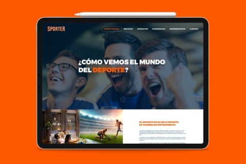 Website for a Sports Marketing Agency project