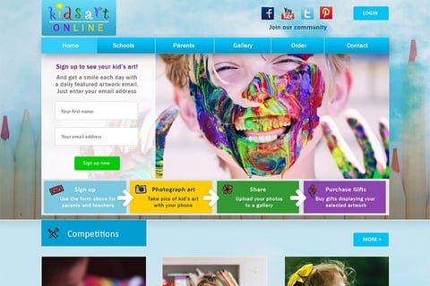 Kids Art Online Website Project project
