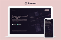 Rosecut | Fintech Landing Page Redesign