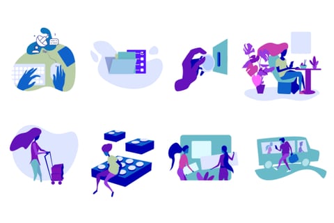 Illustration Branding for a SAS company project