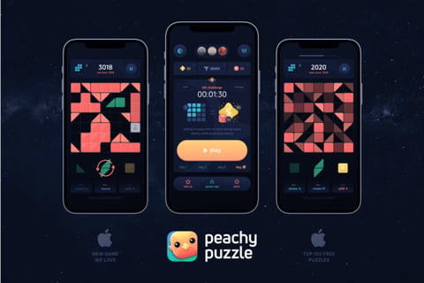 Mobile Game Peachy Puzzle project