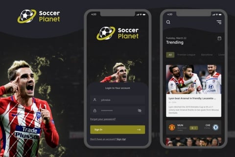 Soccer Planet: Soccer News App project
