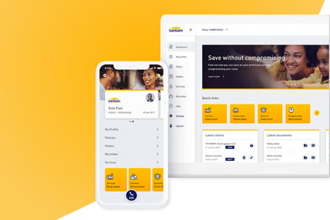 Santam Insurance App and Web Portal project