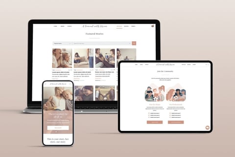 A New Responsive Page Helping to Improve Mom's Mental Health project
