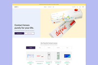 LensPure - Homepage Redesign for eCommerce Site