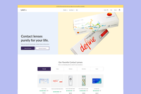LensPure - Homepage Redesign for eCommerce Site