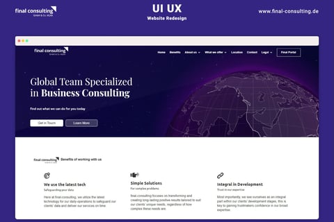 Web Design for Final Consulting project