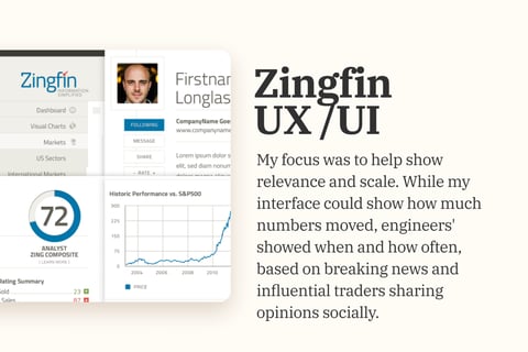 Zingfin | UX and UI Design project