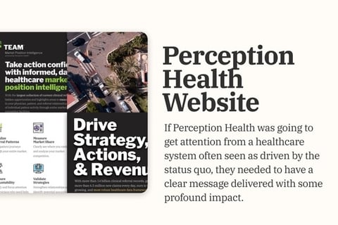 Perception Health | Creative Direction, Copywriting, Product Design, UX, and UI Design project