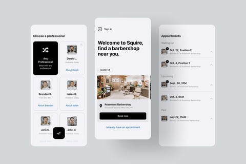 App for Barbershop Booking project