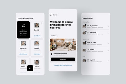 App for Barbershop Booking project