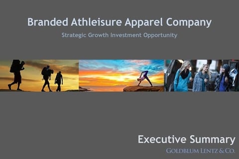 M&A Pitch Book Executive Summary project