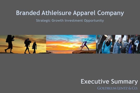 M&A Pitch Book Executive Summary project