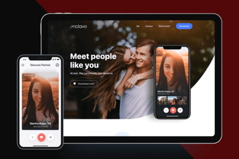Enclaveapp Dating App Design project