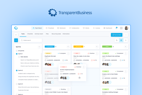 Transparent Business Management Tool project