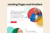 Landing Pages and Emailers (Financial - Banking)