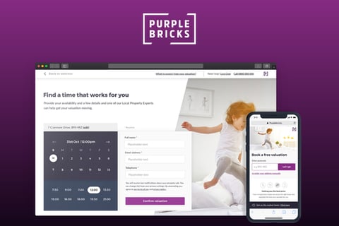 Purplebricks App - Responsive Booking Valuation UX/UI flow project