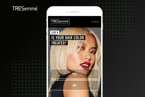 TRESemmé Hair Profiler & Personalisation Experience project