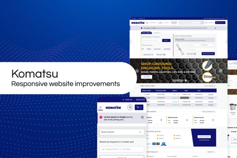 Komatsu Website Improvements project