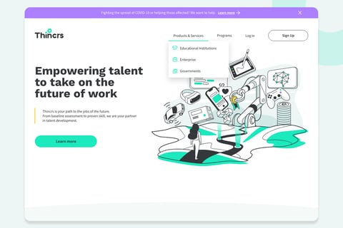 Startup Website and Social Media Design project