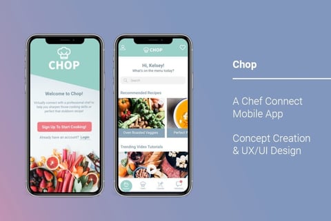 Chop: Chef Connect App UI/UX Design project